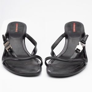 Prada Sport Kitten Heel Sandal size 9